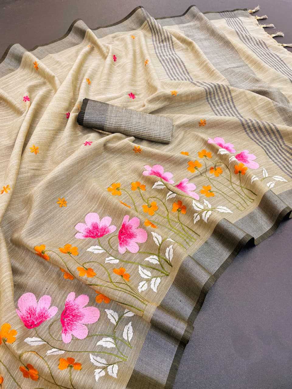 Embroidered Saree