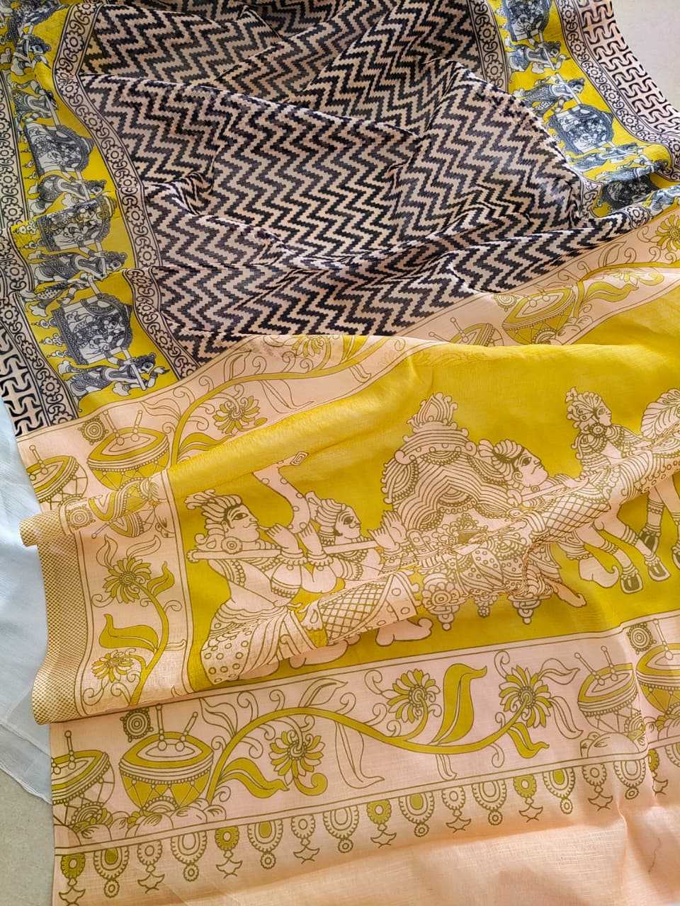 Linen Designer Saree