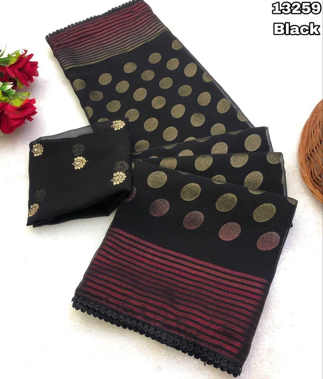 Faux Georgette Fancy Saree