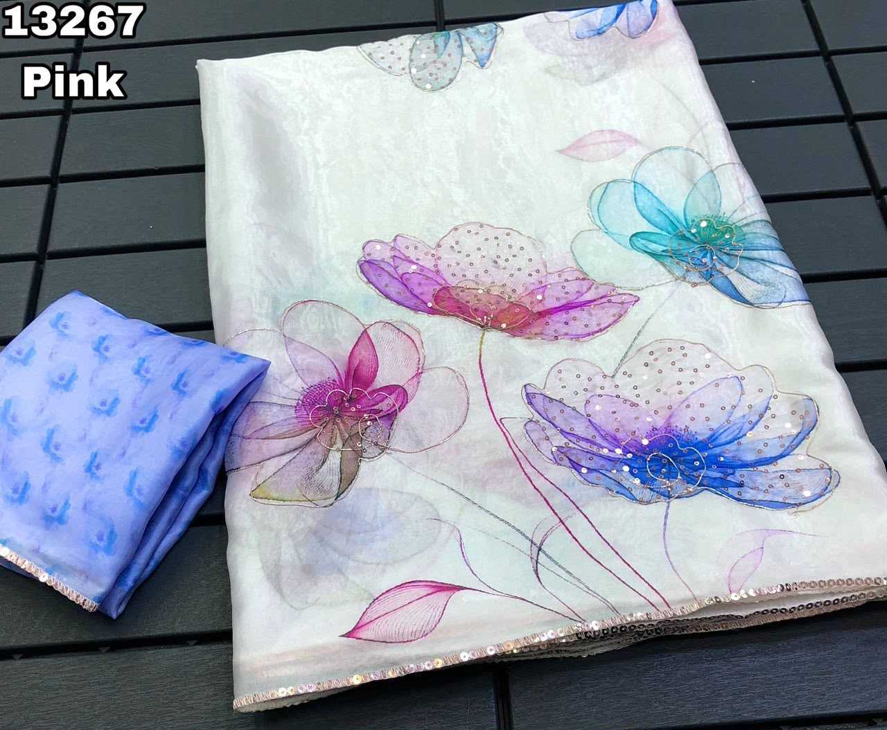 Space Silk Printed Saree