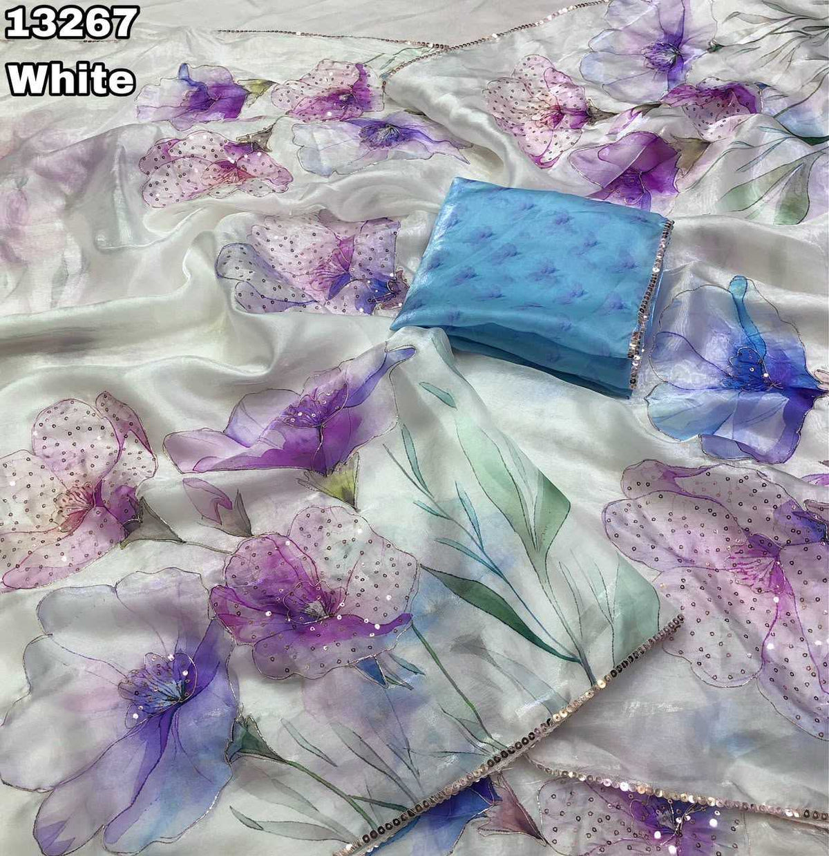 Space Silk Printed Saree