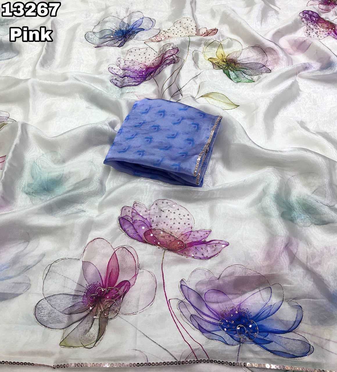 Space Silk Printed Saree