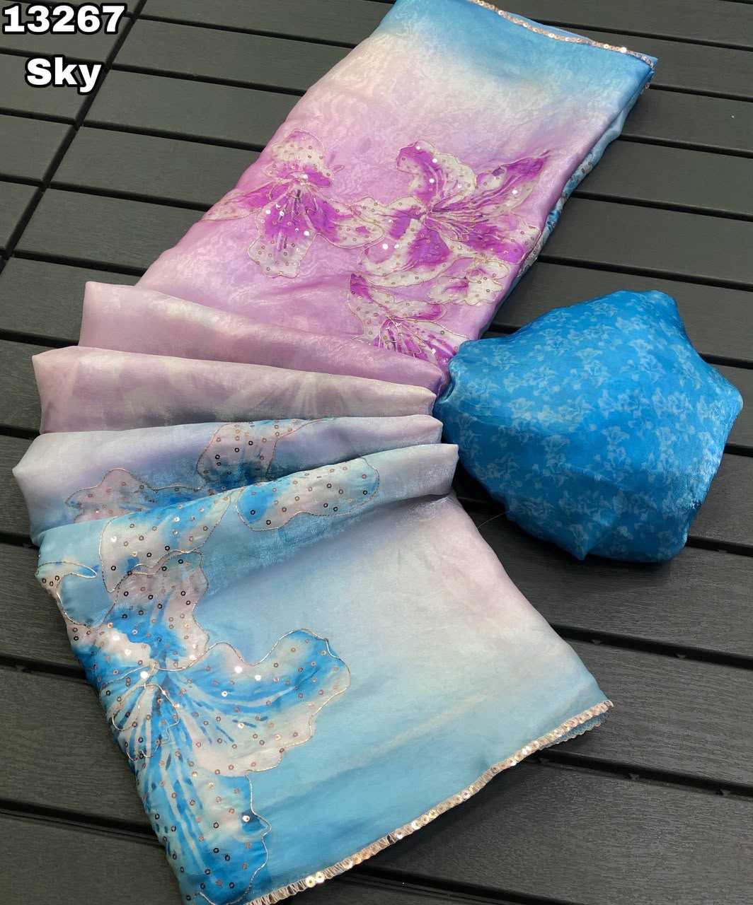 Space Silk Printed Saree