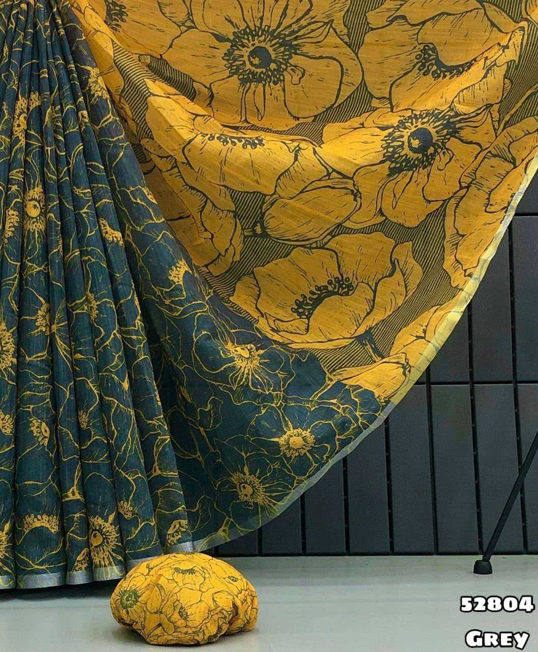 Linen Designer Saree