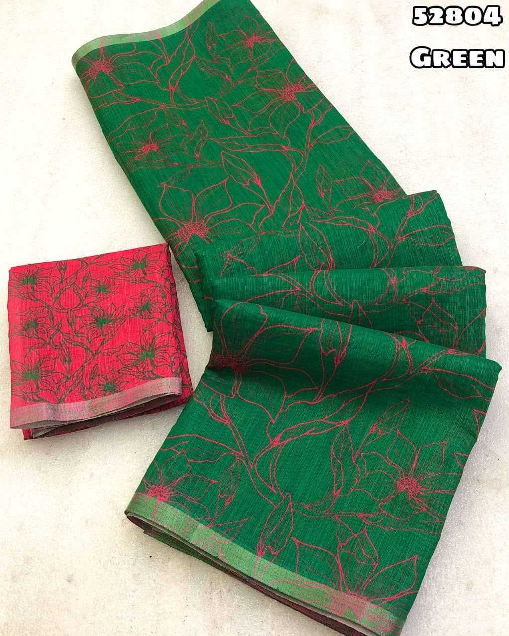 Linen Designer Saree