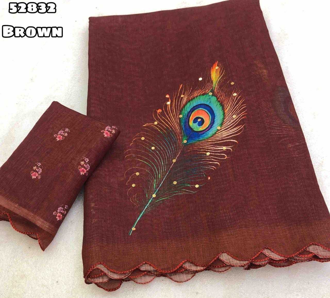 Linen Printed Saree