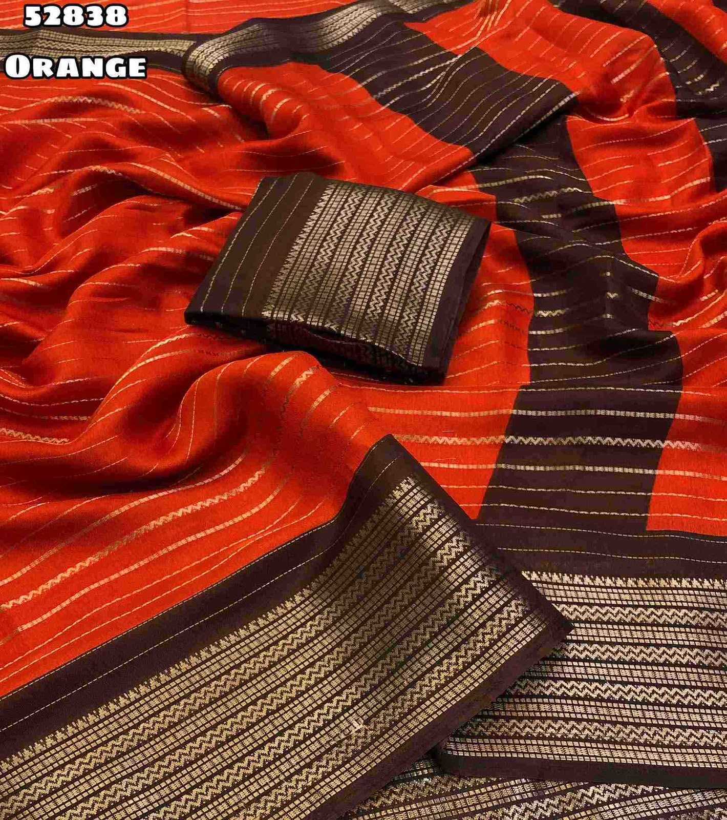 Dull Moss Designer Saree