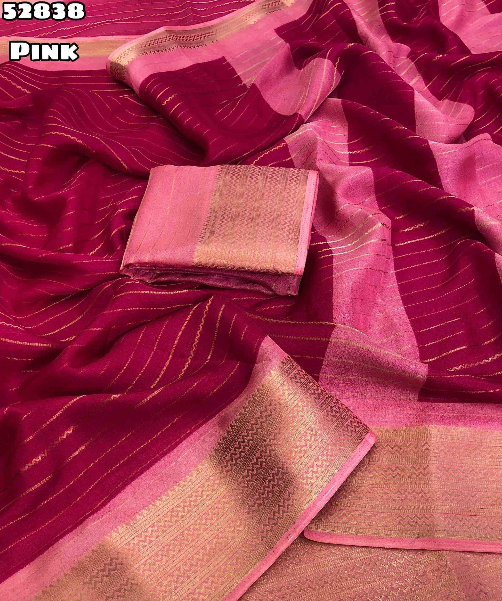 Dull Moss Designer Saree