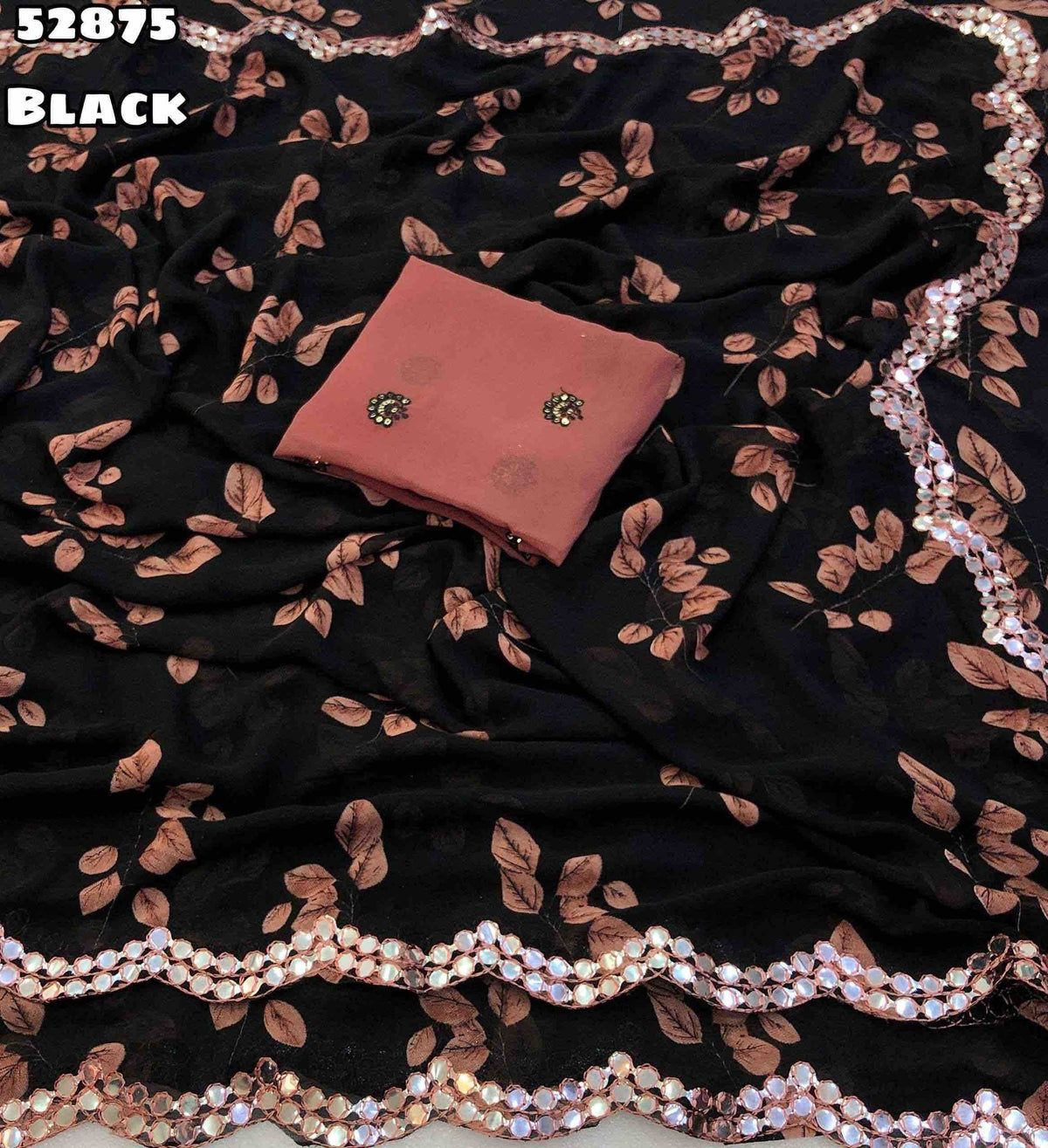 Chiffon Printed Saree 52875