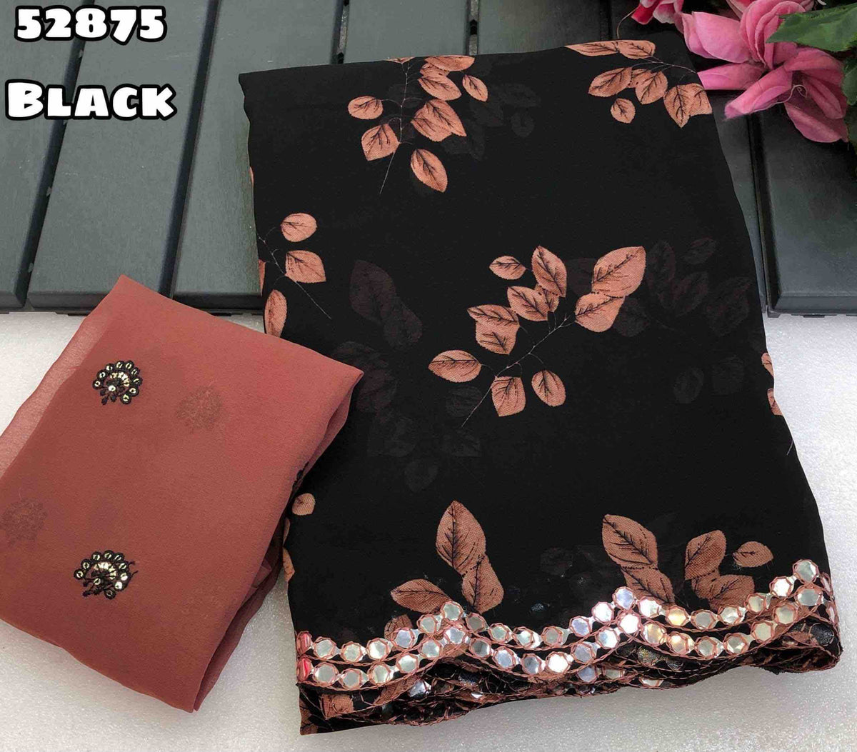 Chiffon Printed Saree 52875