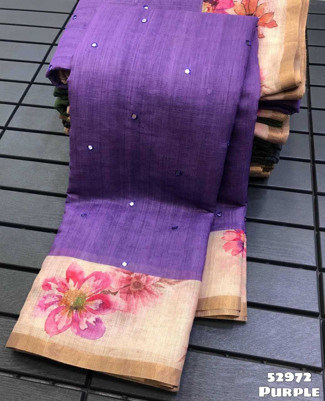 Linen Printed Saree