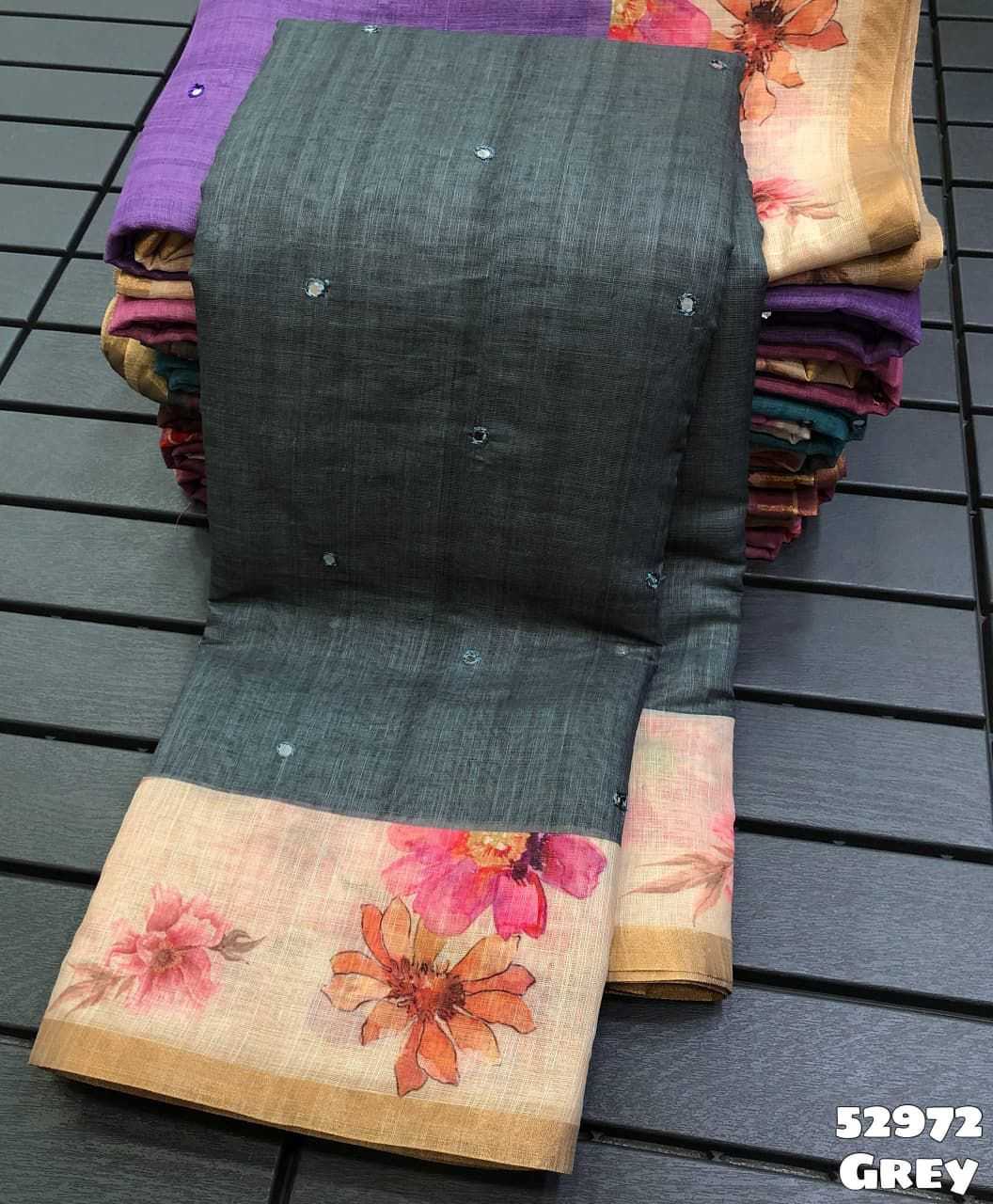 Linen Printed Saree