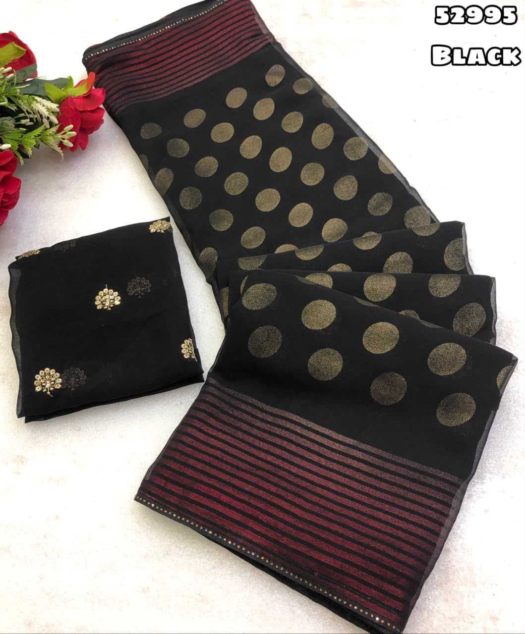 Faux Georgette Printed Saree