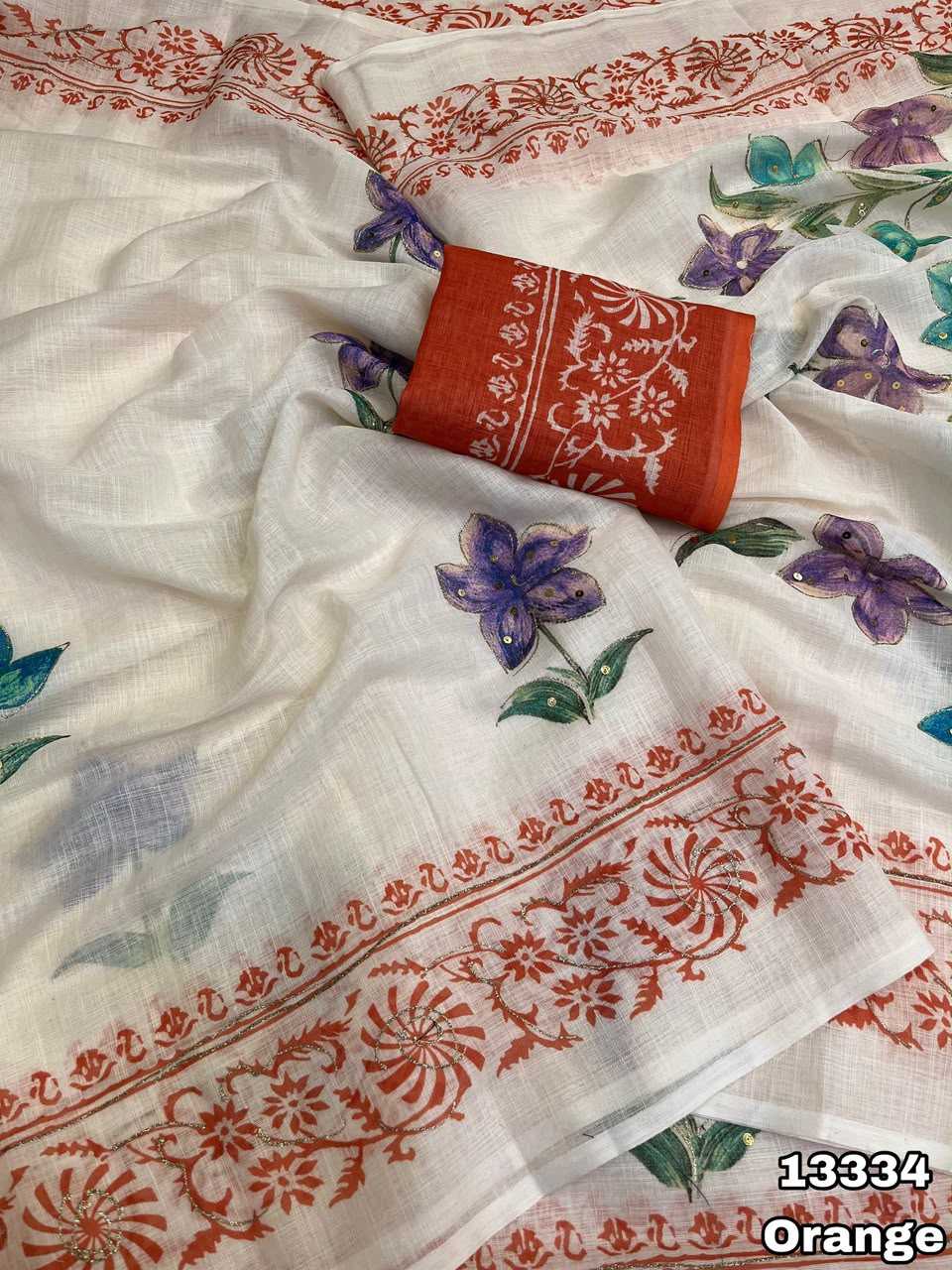Alize Linen Sequence Saree