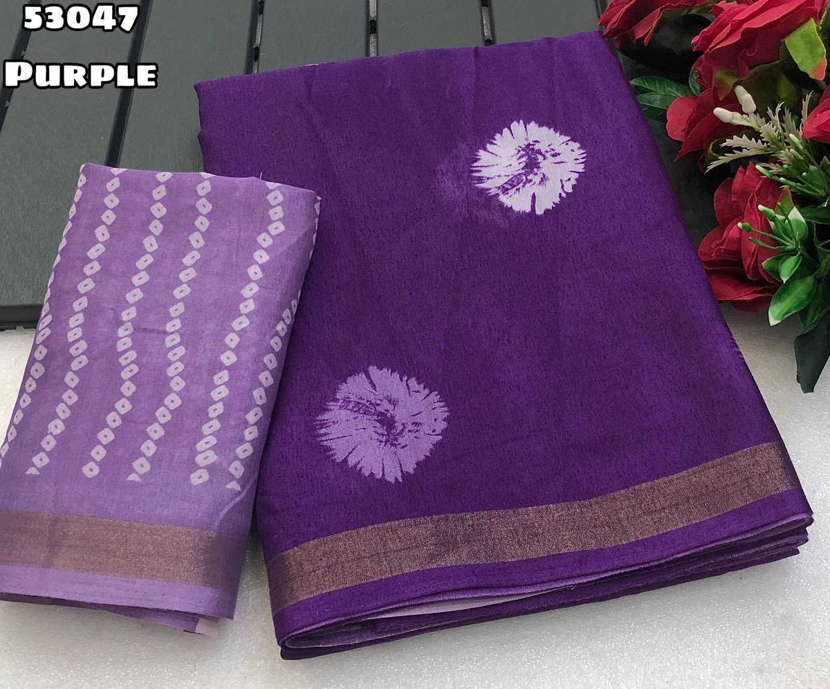 Azmee Cotton Printed Saree