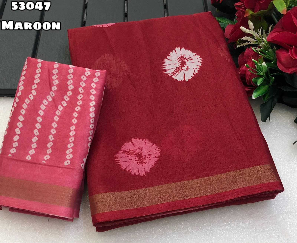 Azmee Cotton Printed Saree
