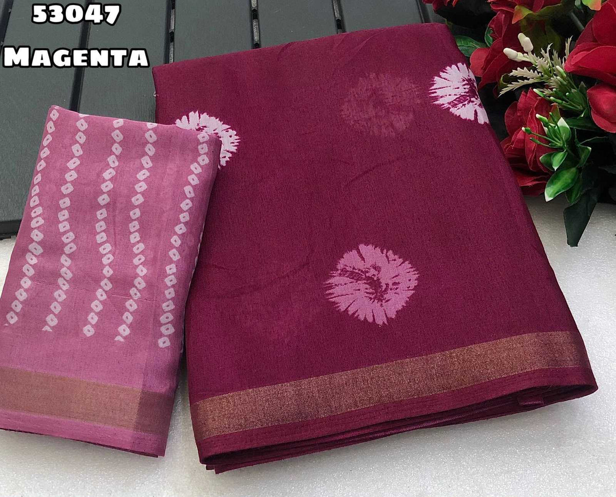 Azmee Cotton Printed Saree