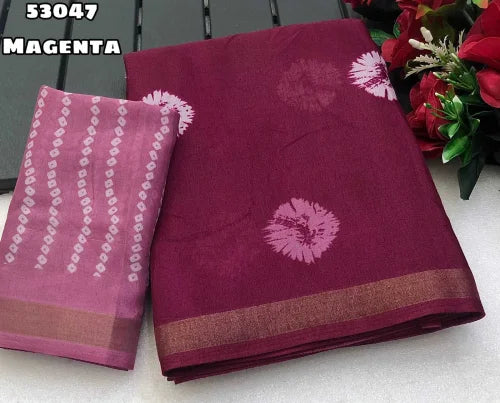 Azmee Cotton Printed Saree