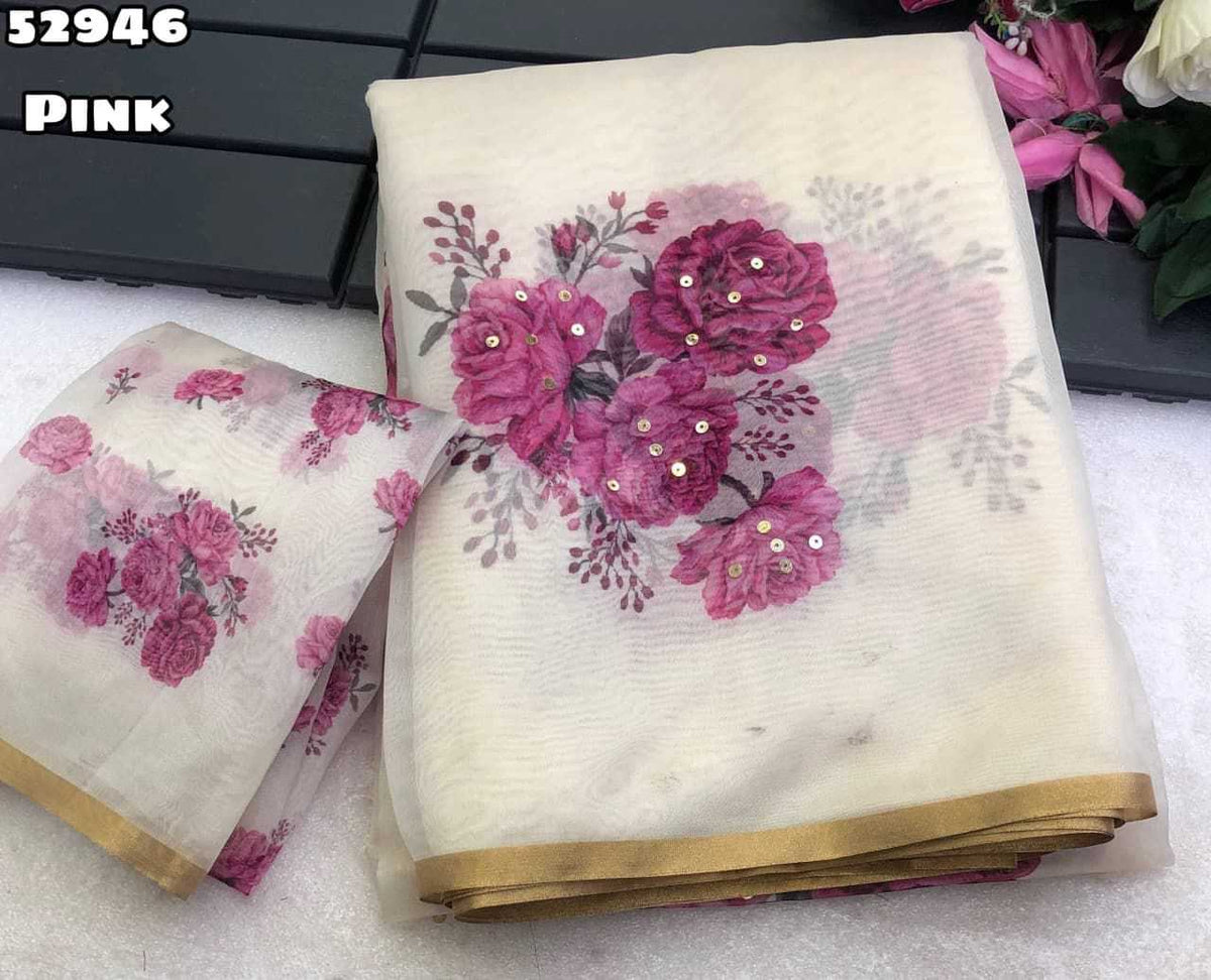 Henza Organza Saree
