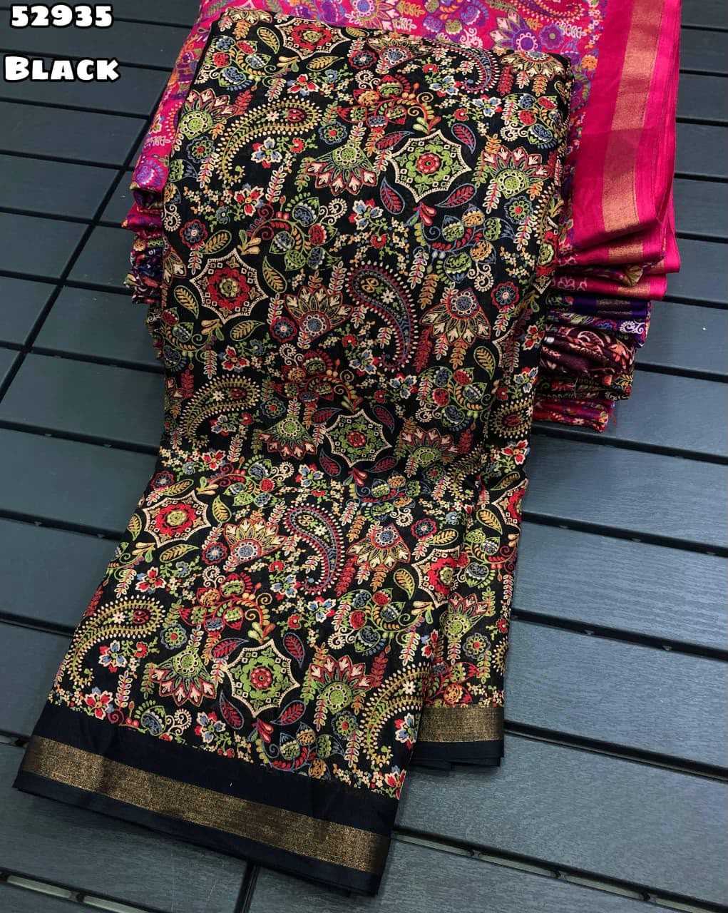 Luvina Cotton Ajrakh Saree
