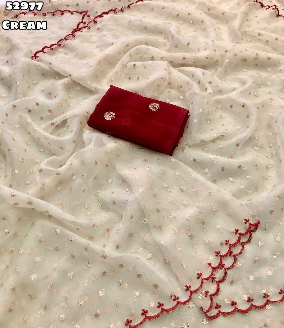 Tissue Silk Zari Border Saree