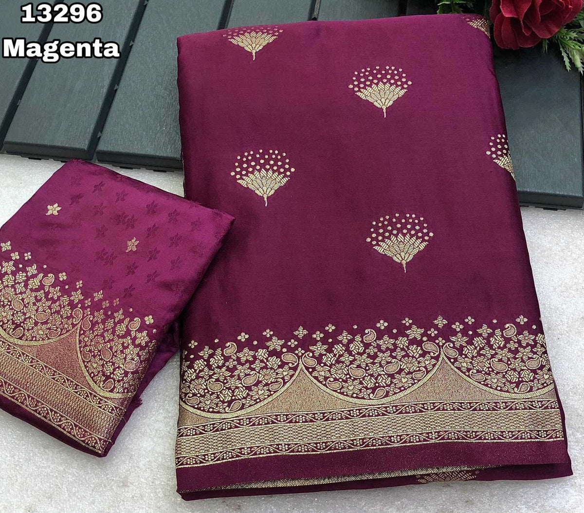 Satin Silk Banarasi Saree