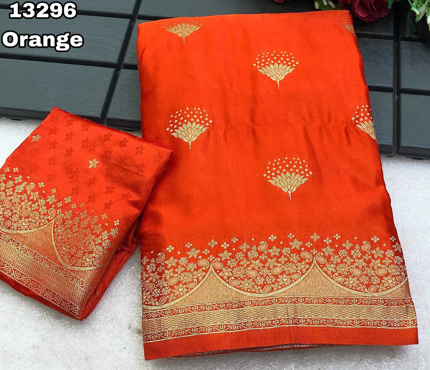 Satin Silk Banarasi Saree