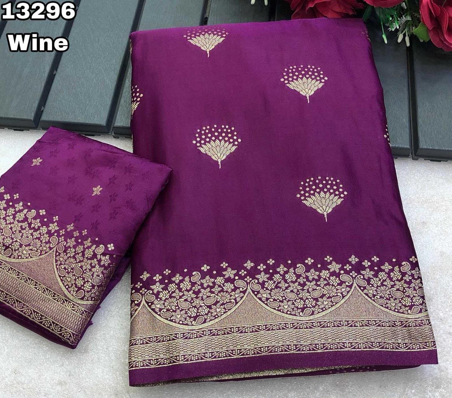 Satin Silk Banarasi Saree
