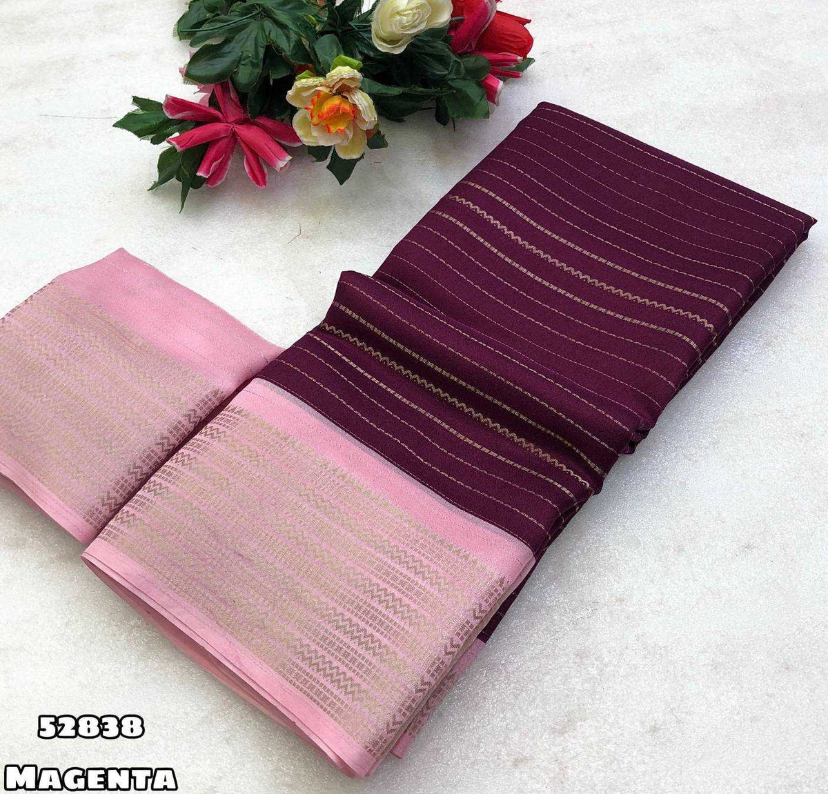 Saleeka Dull Moss Designer Saree