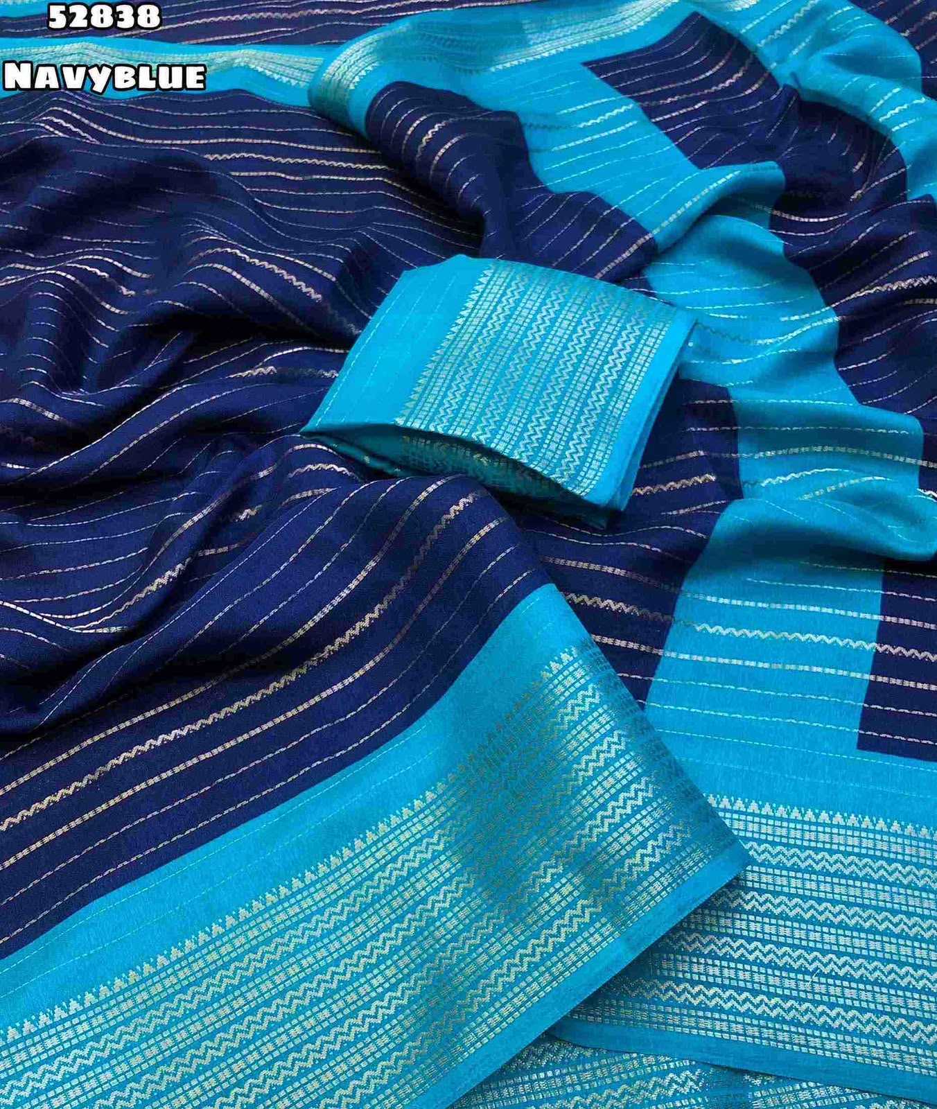 Dull Moss Designer Saree