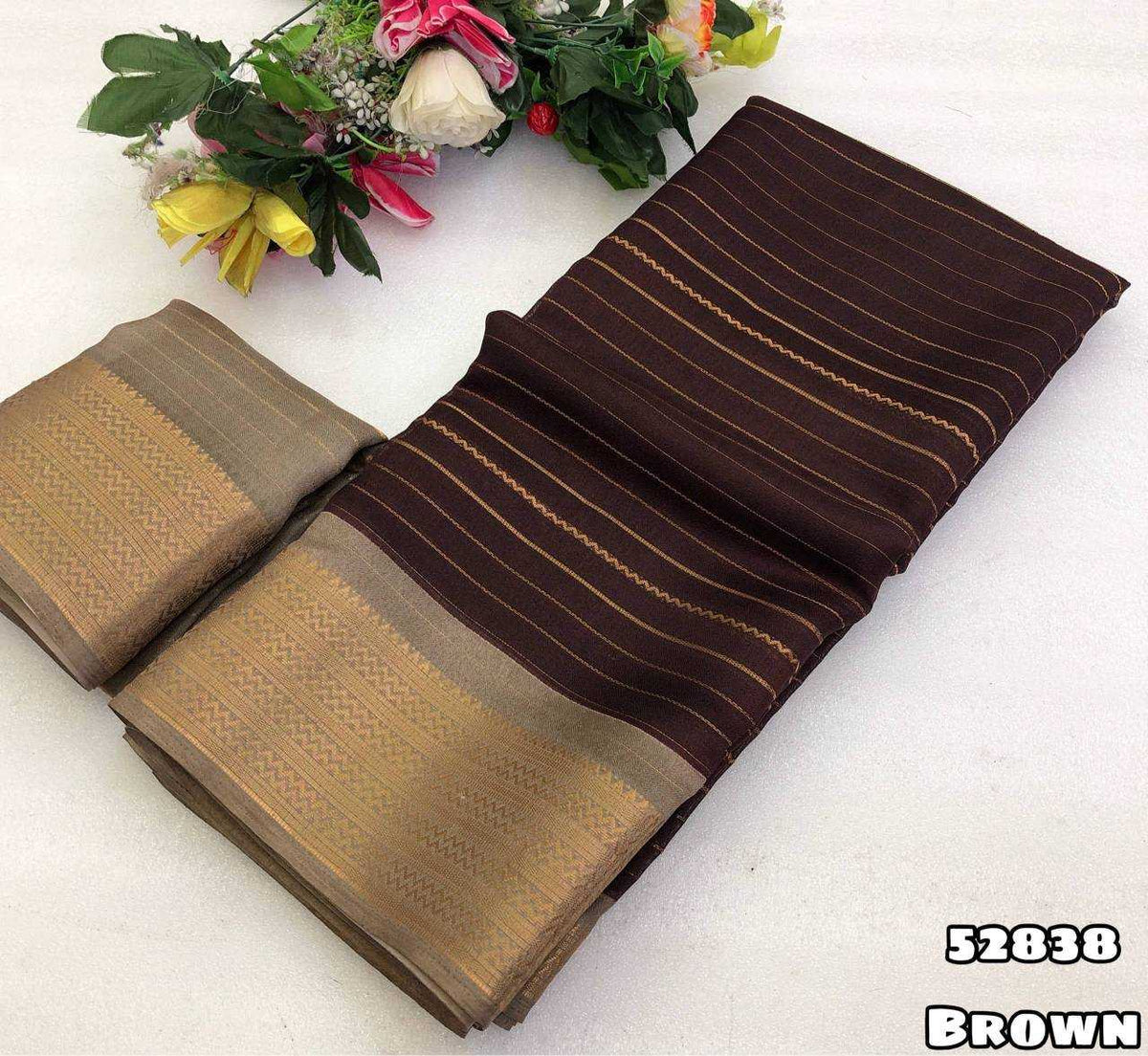 Saleeka Dull Moss Designer Saree