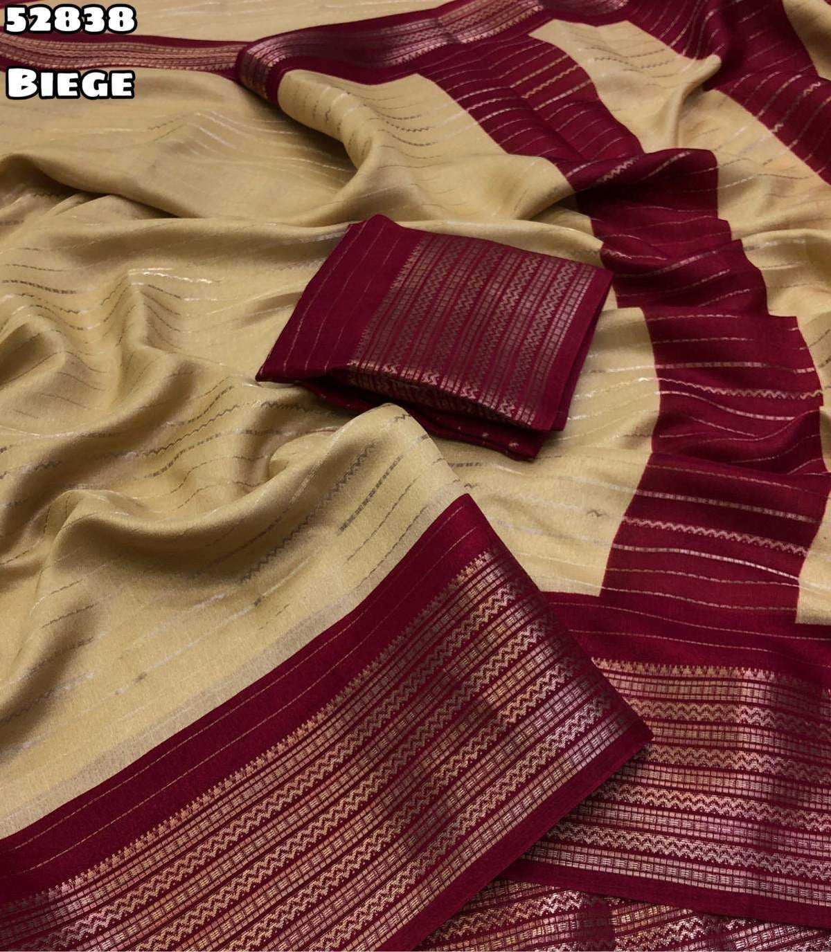 Saleeka Dull Moss Designer Saree