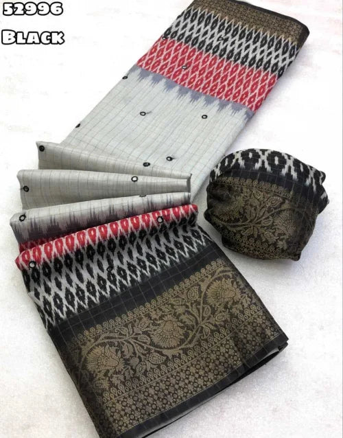 Tanno Jacquard Printed Saree
