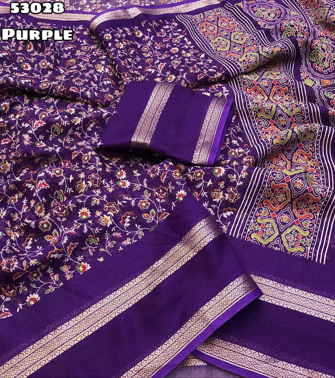 Tashfi Chiffon Printed Saree