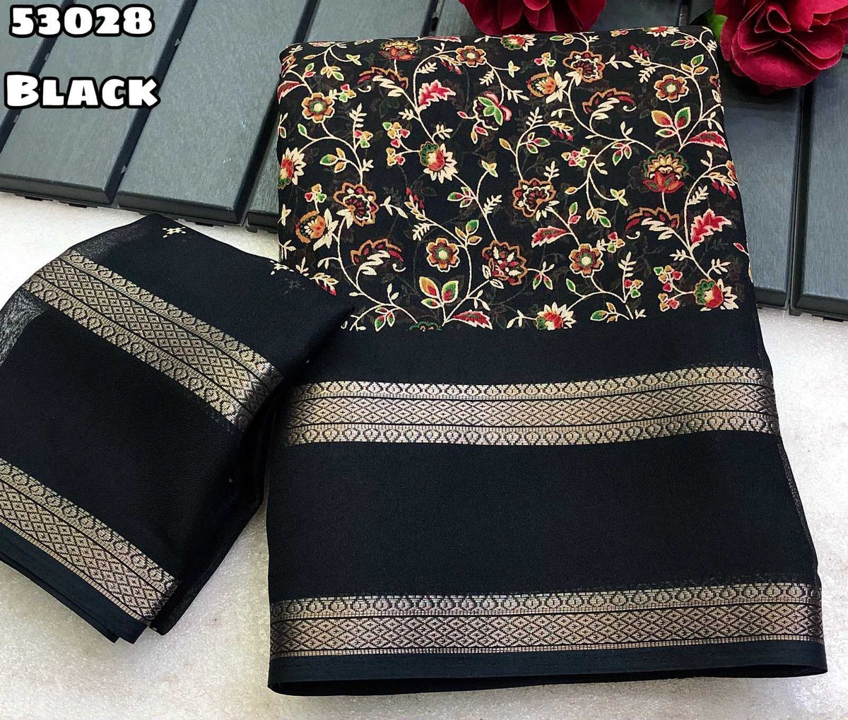 Tashfi Chiffon Printed Saree