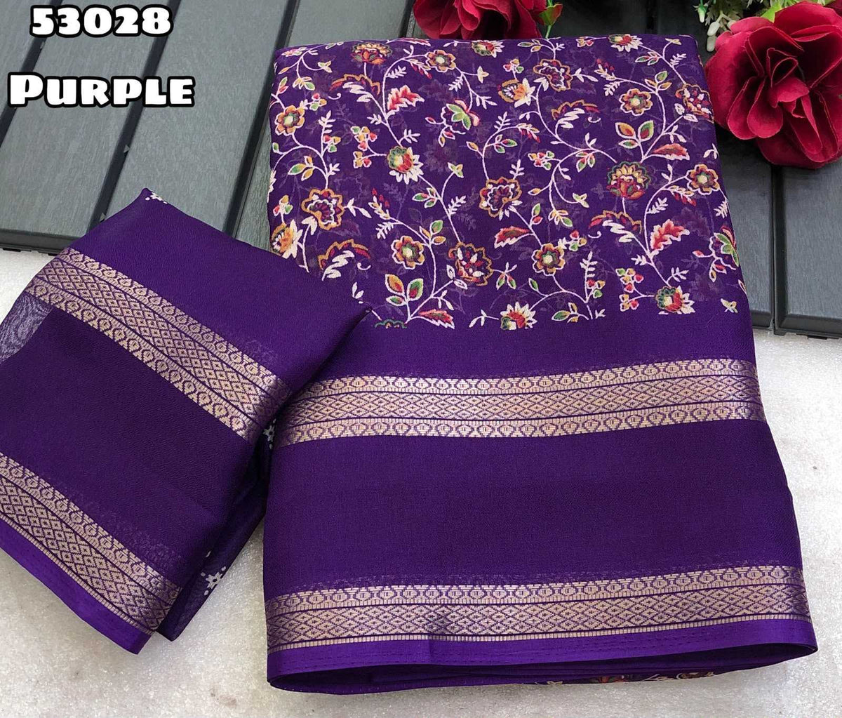 Tashfi Chiffon Printed Saree