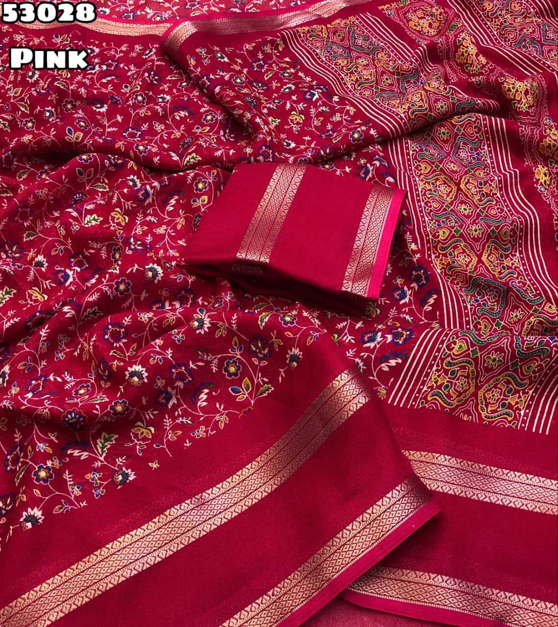 Tashfi Chiffon Printed Saree