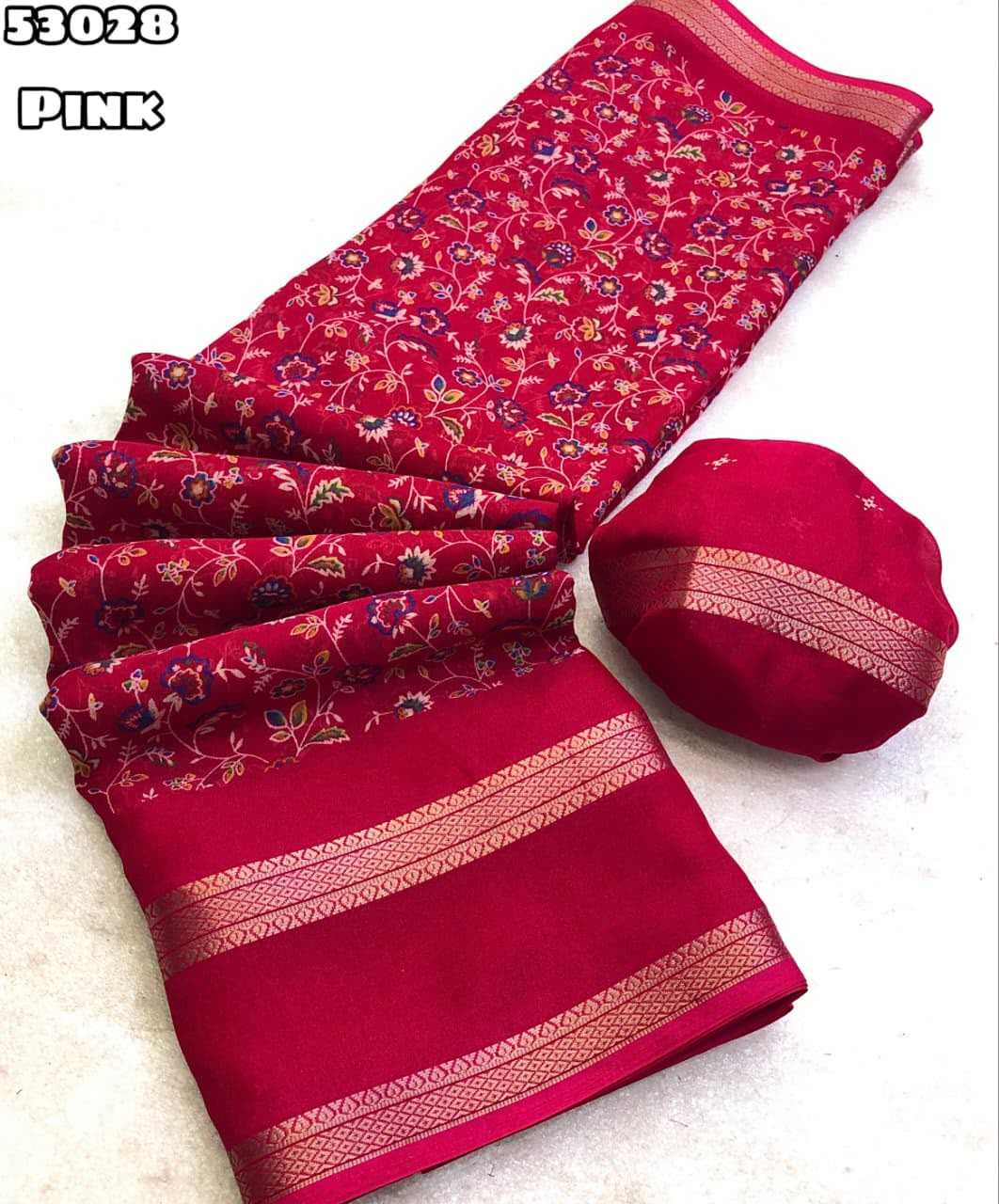 Tashfi Chiffon Printed Saree
