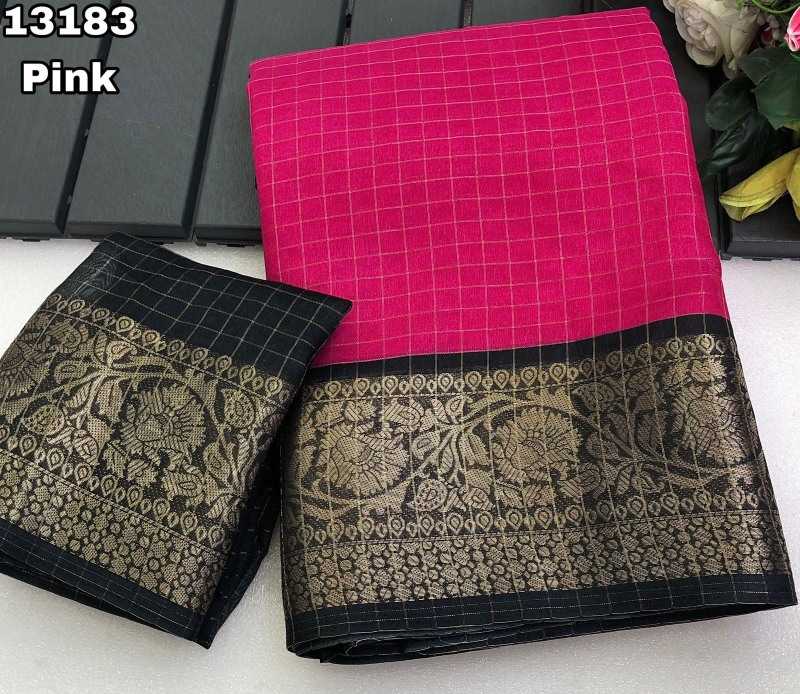 Xinte Kota Chex Designer Saree
