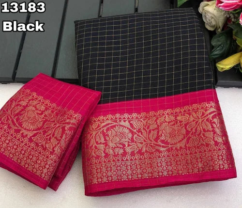 Xinte Kota Chex Designer Saree