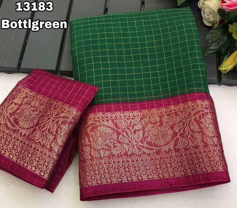Xinte Kota Chex Designer Saree