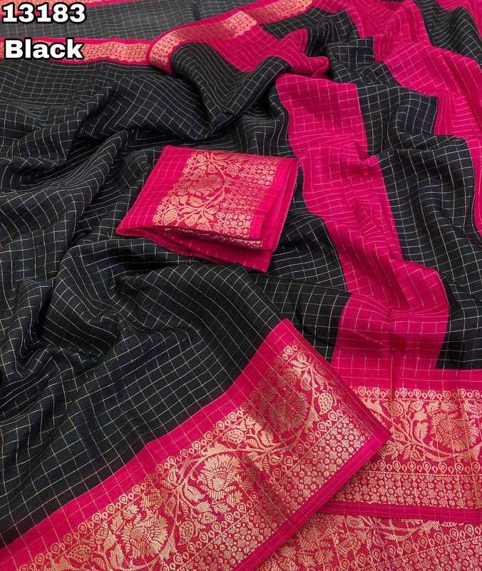 Xinte Kota Chex Designer Saree