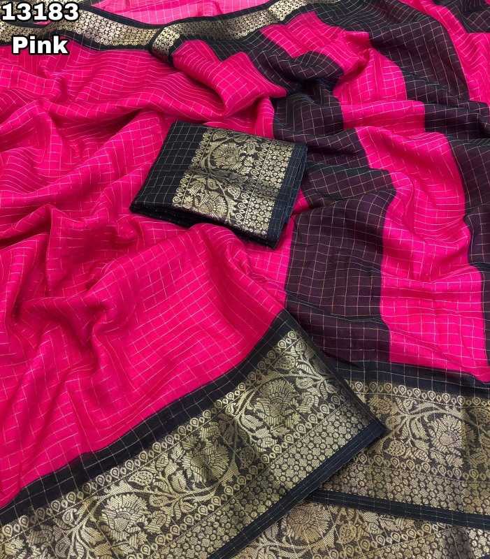 Xinte Kota Chex Designer Saree