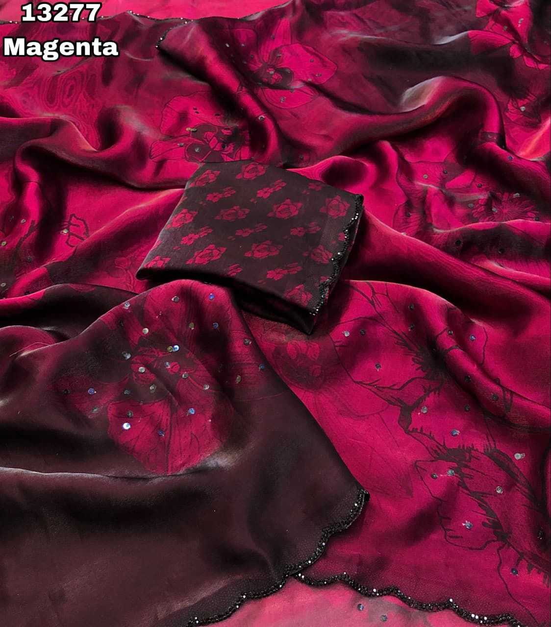 Zukhruf Space Silk Printed Saree
