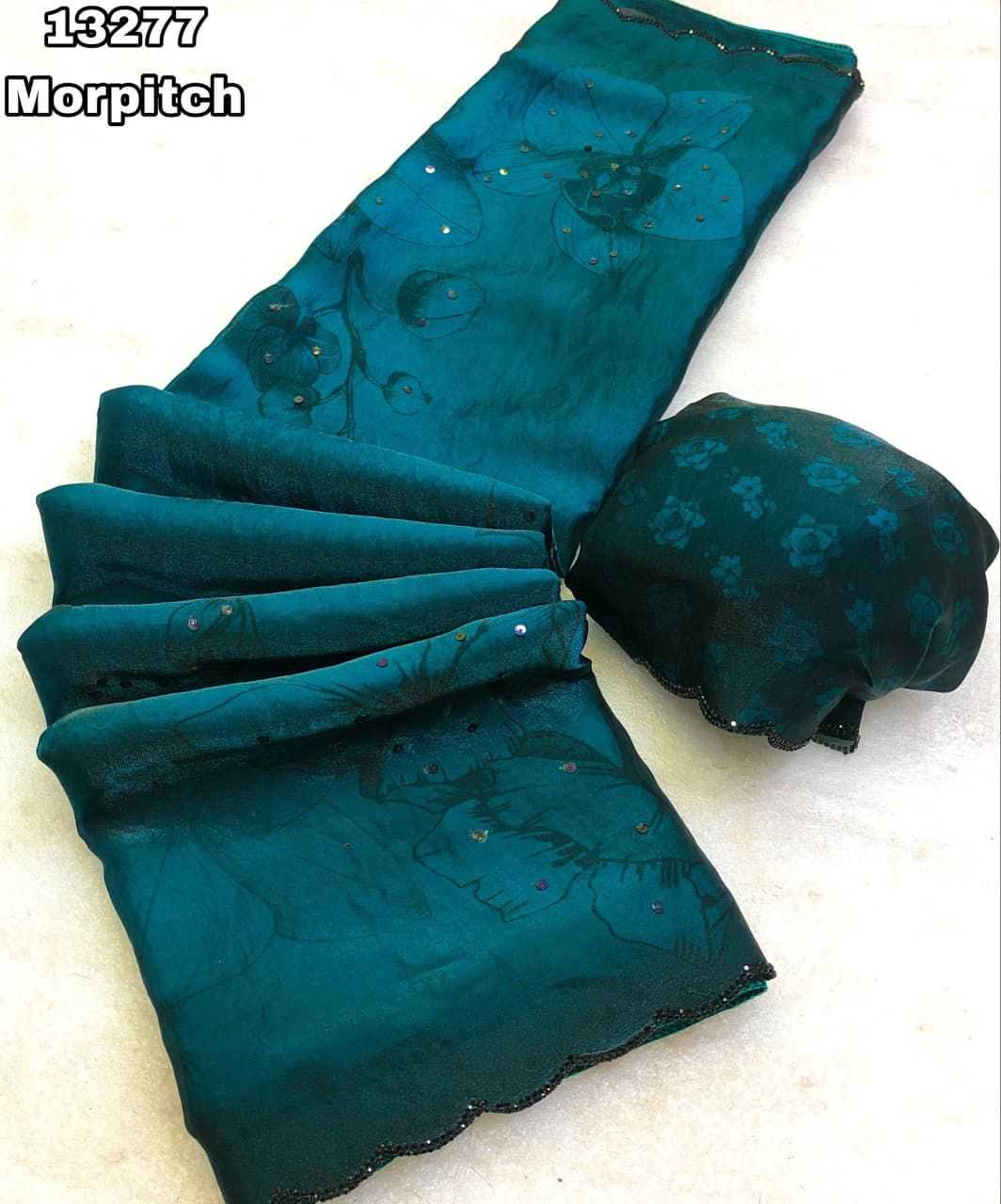 Zukhruf Space Silk Printed Saree
