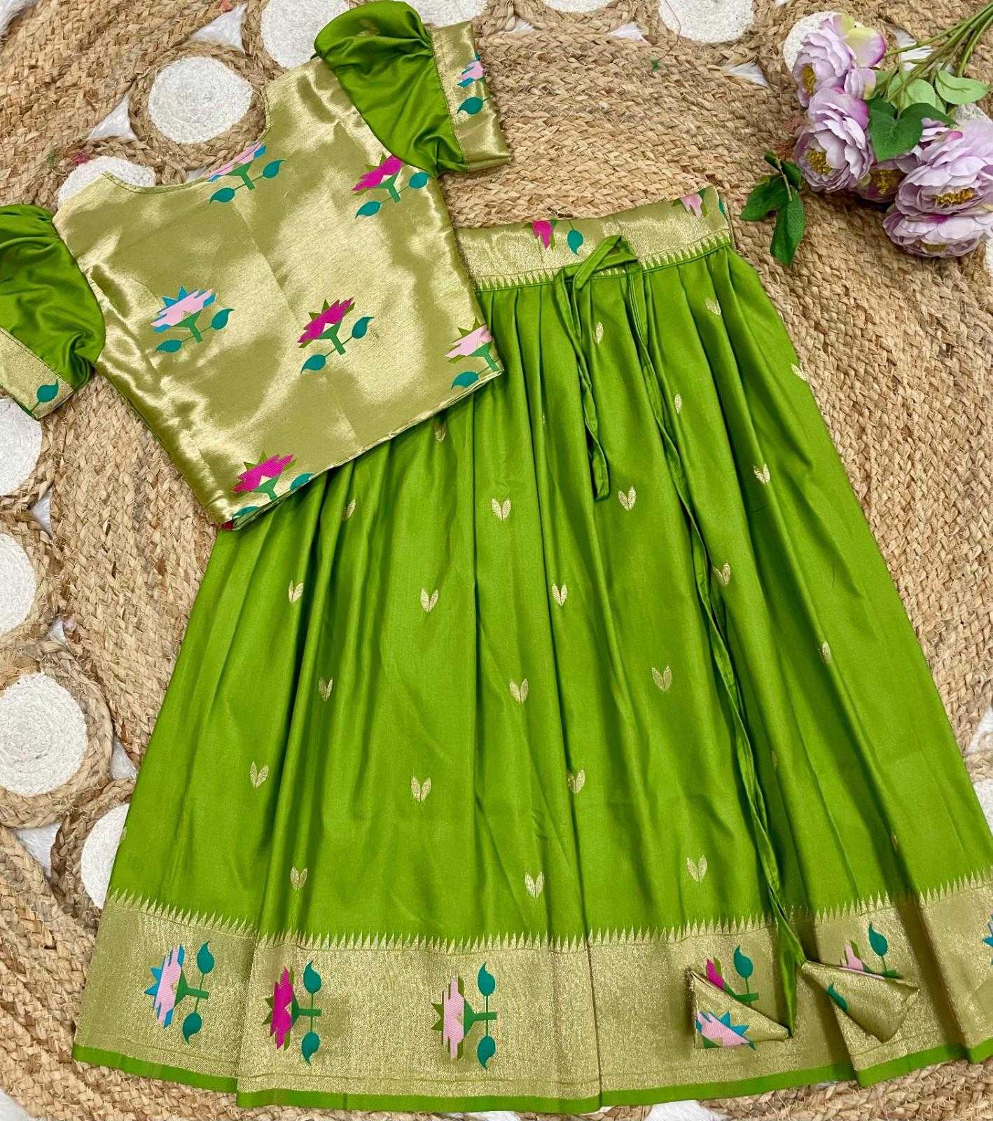 Paithani Silk Kids Lehenga