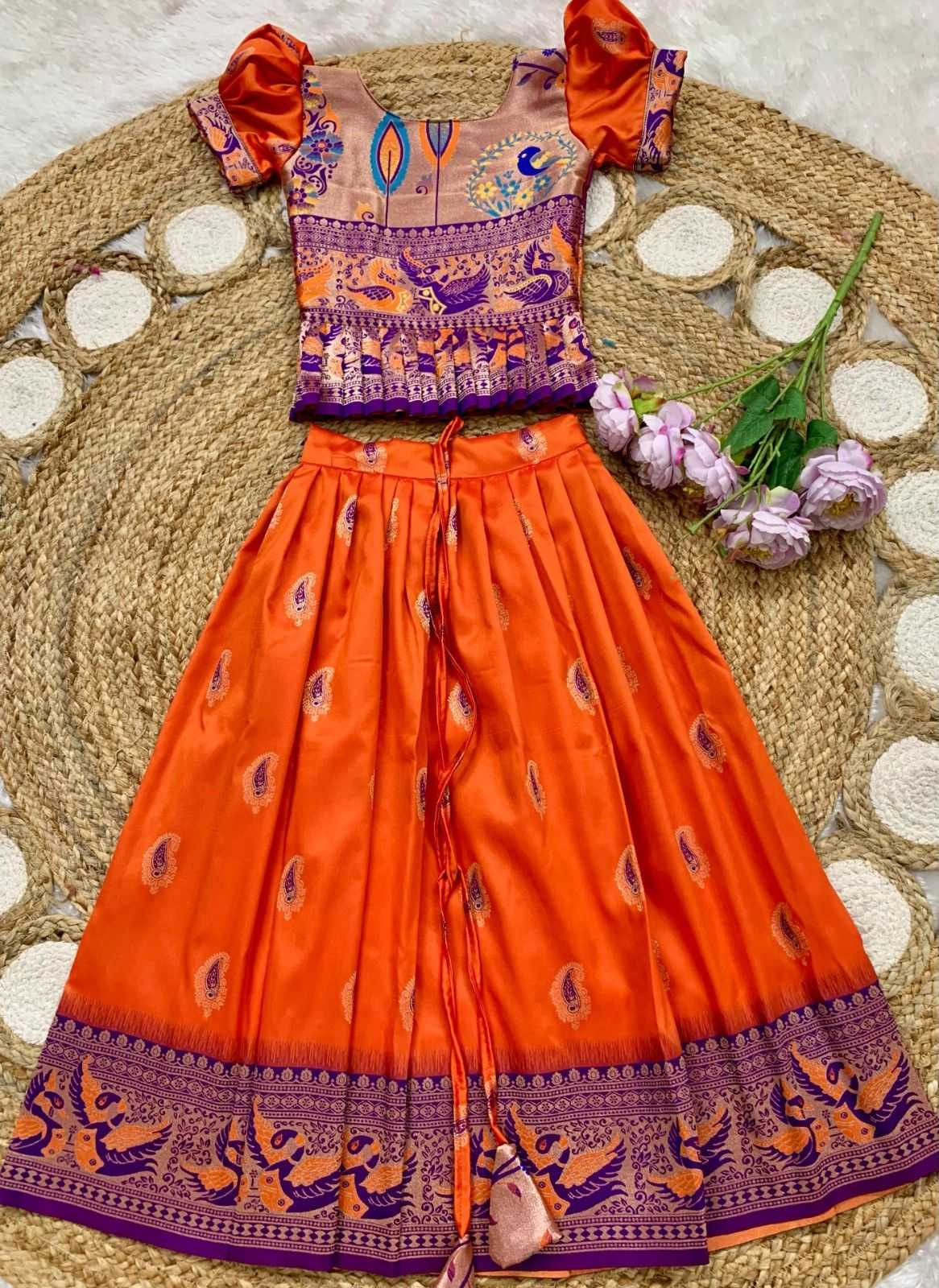 Soft Silk Kids Lehenga