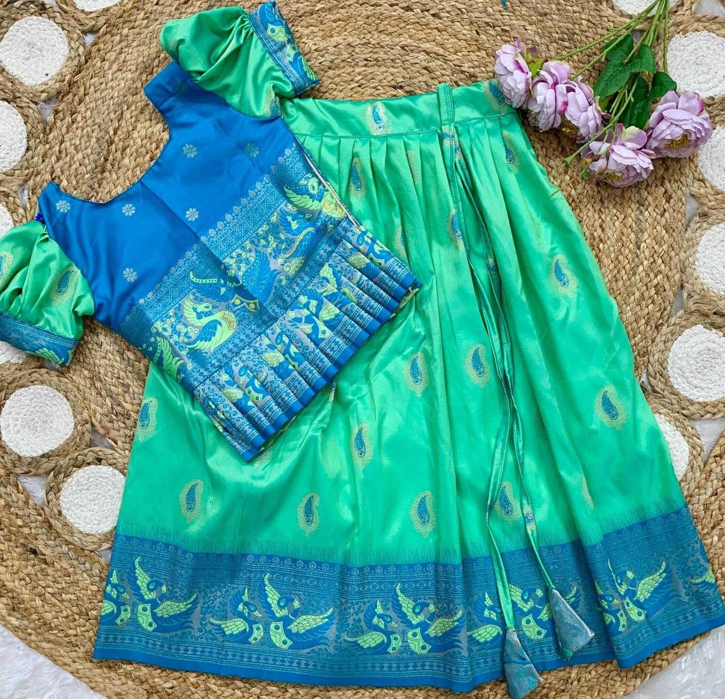 Soft Silk Kids Lehenga