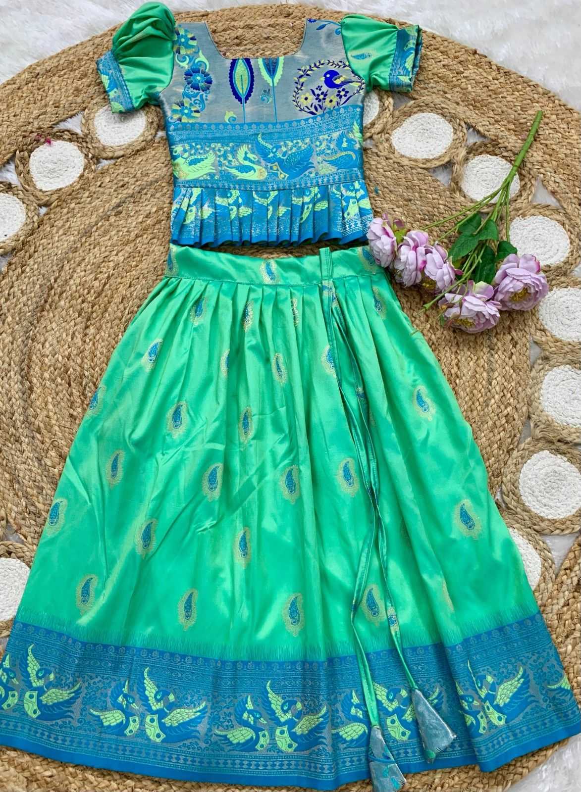 Soft Silk Kids Lehenga