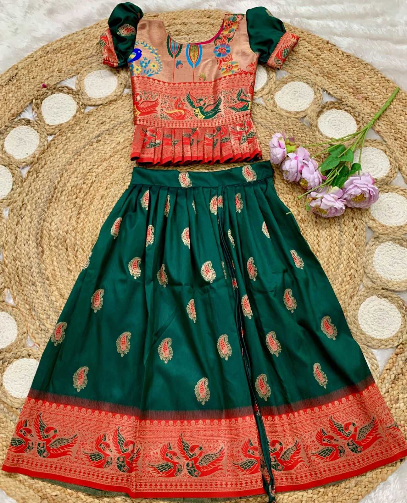 Soft Silk Kids Lehenga